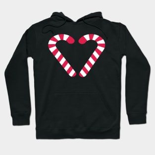 Candy Cane Heart | Candy Cane Design | Christmas Clothes Hoodie